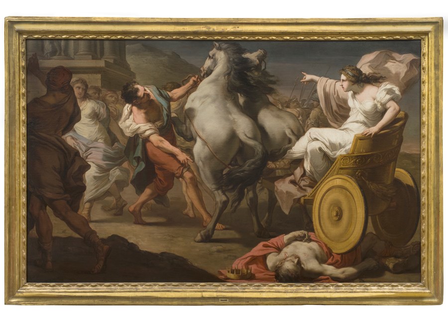 A Pair: Tullia Driving over the Body of Her Father Servius Tullius; The Death of Hector