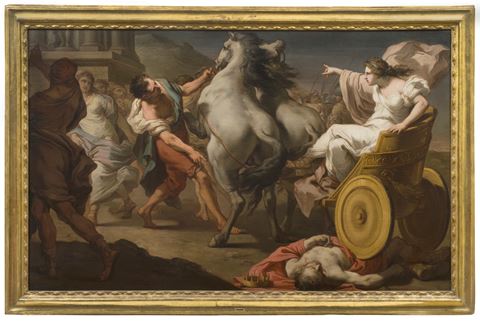 A Pair: Tullia Driving over the Body of Her Father Servius Tullius; The Death of Hector