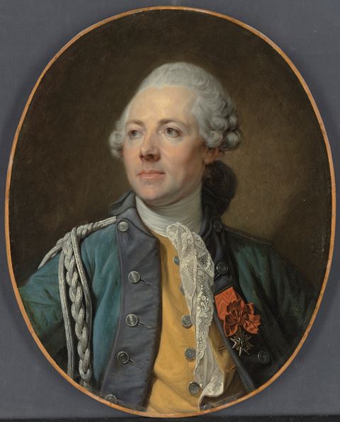 Portrait of The Marquis Teyssier des Farges, of Dragoon Regiment No. 12 of the French army, half-length, in uniform, wearing the Order of Saint Louis

